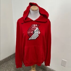 Nike Red Hoodie XL but fits closer to a L